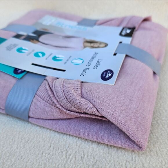 Crane Ladies Pink Long Sleeve Crew Neck Athleisure Pullover Tunic Top Size L - Picture 5 of 8